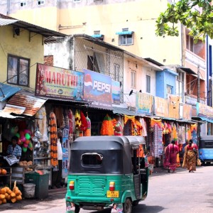 Colourful streets in Colombo