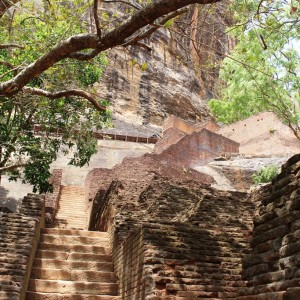 Steps leading up to the first climb