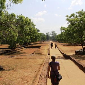 Path along the ancient gardens