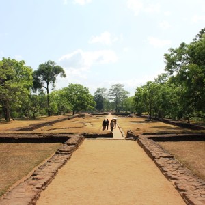 Path along the ancient gardens