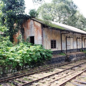 Abandoned railway sheds