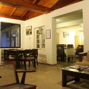 Inside the Eco Lodge