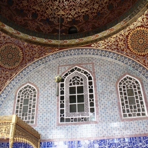 Beautiful decorative tiles of the harem