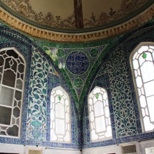 Beautiful decorative tiles of the harem