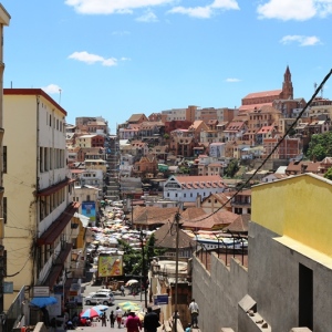 View down Lalana Ranavalonal on a quiet day