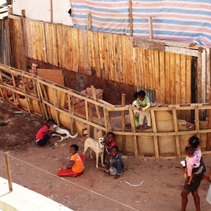 Kids playing on a Sunday afternoon