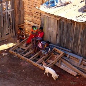 Kids enjoying an icecream in the warm afternoon