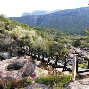 Starting the ascent of the plateau