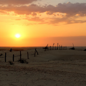 Sunset at Morondava beach