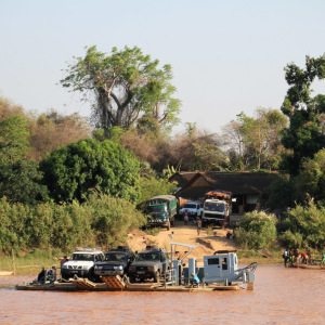 Watching the ferry crossing at Bekopoka