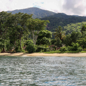 camp beach at Nosy Mangabe